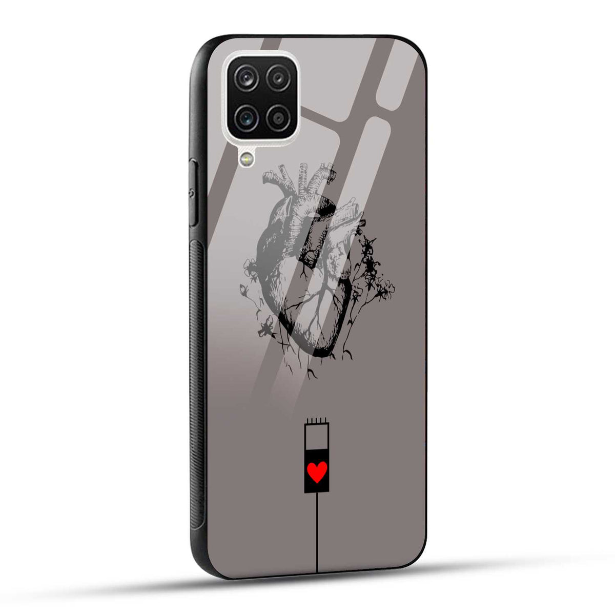 Samsung Galaxy A12 / M12 / F12 Back Cover Colorful Watercolor Painting Printed Glass Case