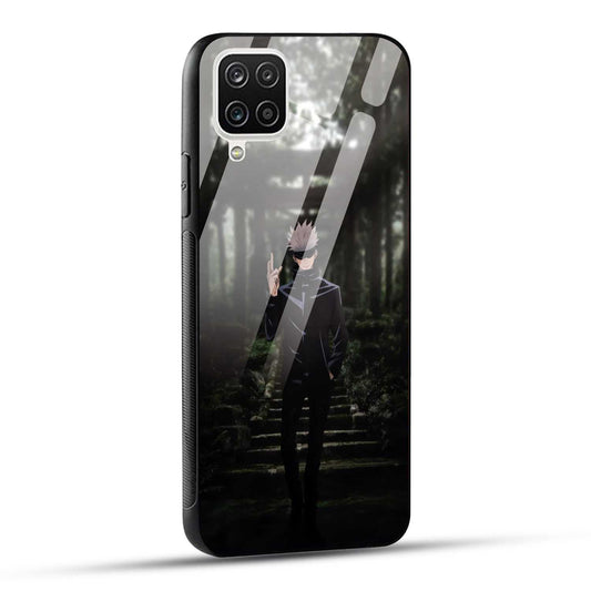 Samsung Galaxy A12 / M12 / F12 Back Cover Gojo Printed Glass Case