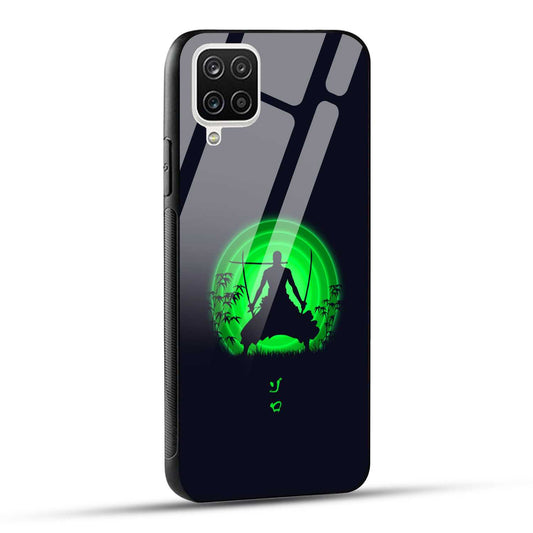 Samsung Galaxy A12 / M12 / F12 Back Cover Zoro Printed Glass Case