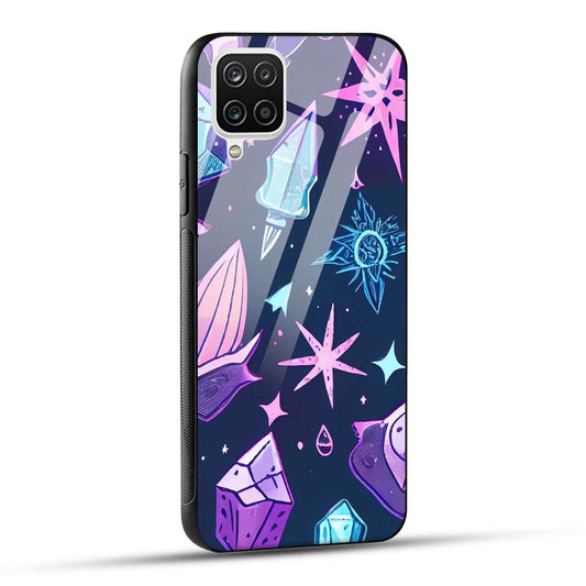 Samsung Galaxy A12 / M12 / F12 Back Cover Stones Of Ancestors Printed Glass Case
