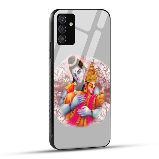 Samsung Galaxy A34 5G Back Cover Hanuman and Ram Printed Glass Case