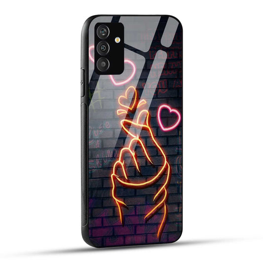 Samsung Galaxy A34 5G Back Cover Swag Cute Hearts Printed Glass Case