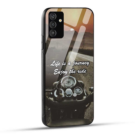 Samsung Galaxy A14 5G Back Cover Life is a Journey Glass Case