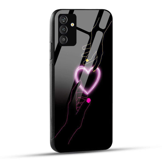 Samsung Galaxy A34 5G Back Cover Love Forever Heart Printed Glass Case