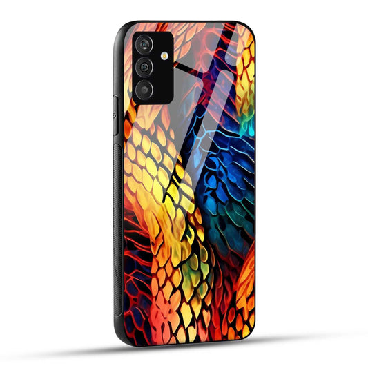 Samsung Galaxy A34 5G Back Cover Colorburst Jungle Rainbow Animal Spots Printed Glass Case