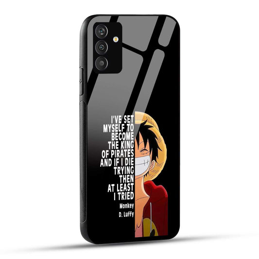 Samsung Galaxy A05s Back Cover Anime One Piece Monkey D. Luffy  Printed Glass Case