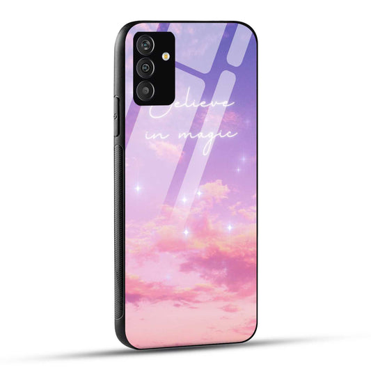 Samsung Galaxy A05s Back Cover Pink Pastel Sky Aesthetic Printed Glass Case