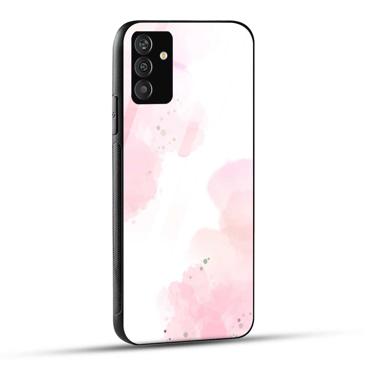 Samsung Galaxy A05s Back Cover Pink Watercolor Printed Glass Case