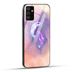 Samsung Galaxy S24 Plus 5G Back Cover Purple Orange Colorful Watercolor Fish Printed Glass Case