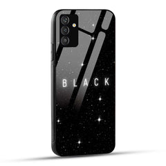 Samsung Galaxy S24 5G Back Cover Black White Simple Space Photo Printed Glass Case