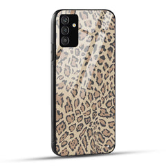Samsung Galaxy F54 Back Cover Leopard Texture Print Printed Glass Case
