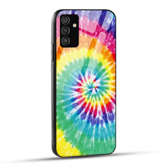 Samsung Galaxy S24 Plus 5G Back Cover Tie-Dye Rainbow Texture Printed Glass Case