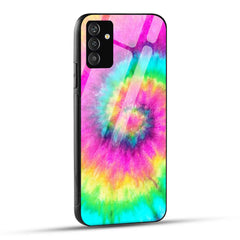 Samsung Galaxy S24 Plus 5G Back Cover Tie-Dye Mixed Color Texture Printed Glass Case