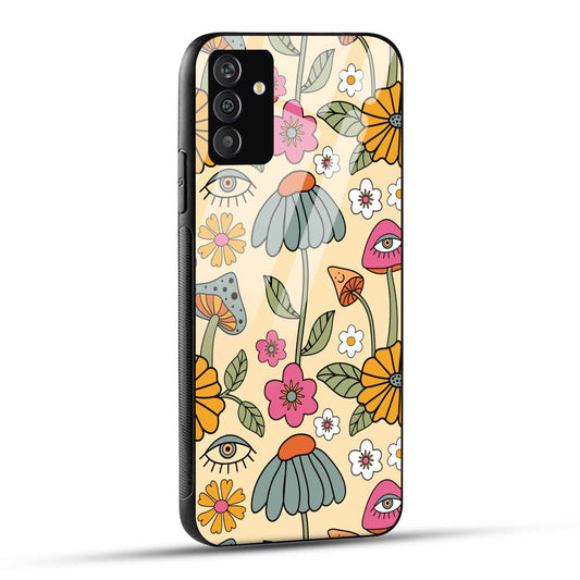 Samsung Galaxy A05s Back Cover Alien Flower  Printed Glass Case