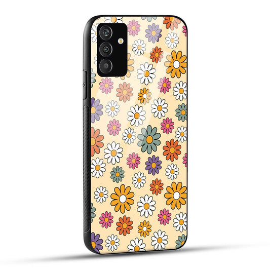 Samsung Galaxy A05s Back Cover Beautiful Flowers In Colors Printed Glass Case