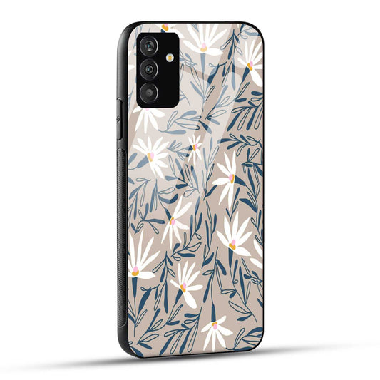 Samsung Galaxy F54 Back Cover Seamless Floral Abstract Printed Glass Case