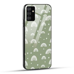 Samsung Galaxy A05s Back Cover Pastel Rainbow Art Printed Glass Case
