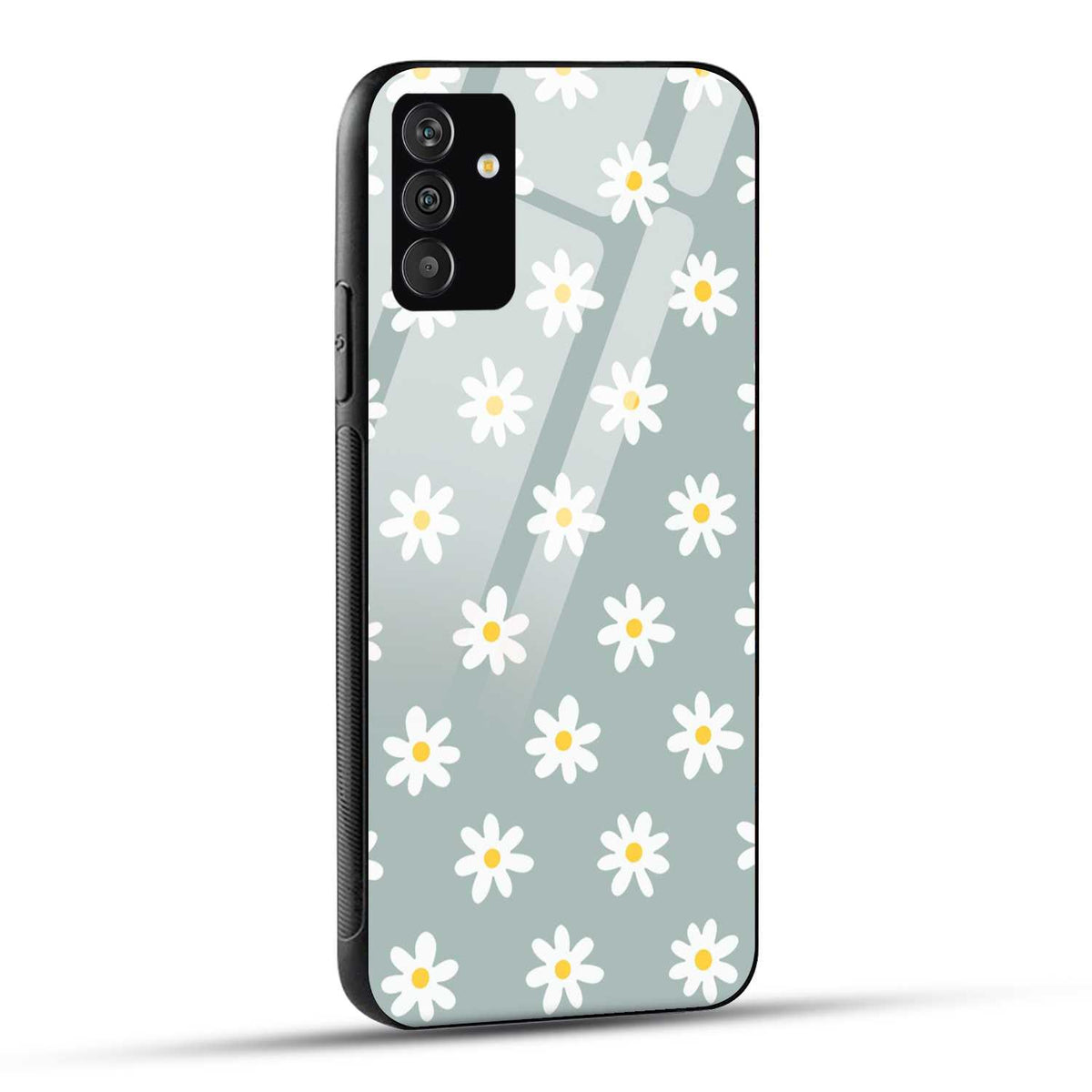 Samsung Galaxy S24 Plus 5G Back Cover Seamless Flower Doodle Printed Glass Case
