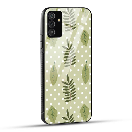 Samsung Galaxy A05s Back Cover Beautiful Leaf Art Printed Glass Case