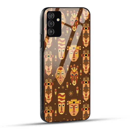 Samsung Galaxy A34 5G Back Cover Tribal African Mask Printed Glass Case