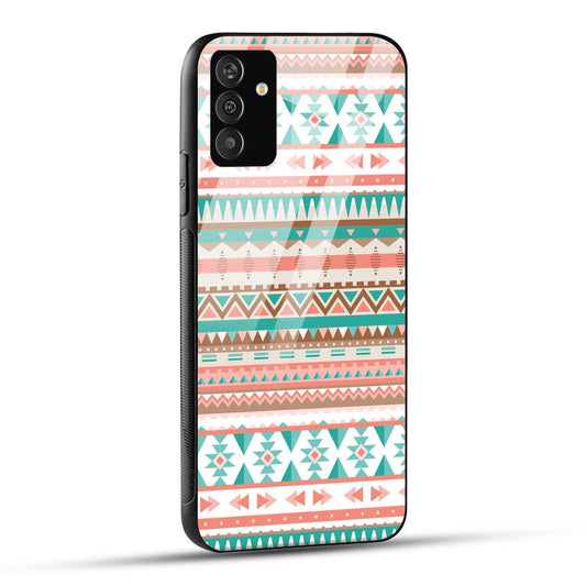 Samsung Galaxy F54 Back Cover Seamless Tribal Design Printed Glass Case