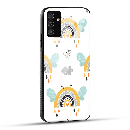 Samsung Galaxy S24 5G Back Cover Butterfly Of Rainbow Ddodle Printed Glass Case