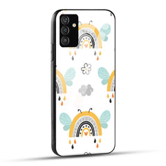 Samsung Galaxy F54 Back Cover Butterfly Of Rainbow Ddodle Printed Glass Case