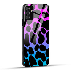 Samsung Galaxy F54 Back Cover Giraffe In Black Printed Glass Case