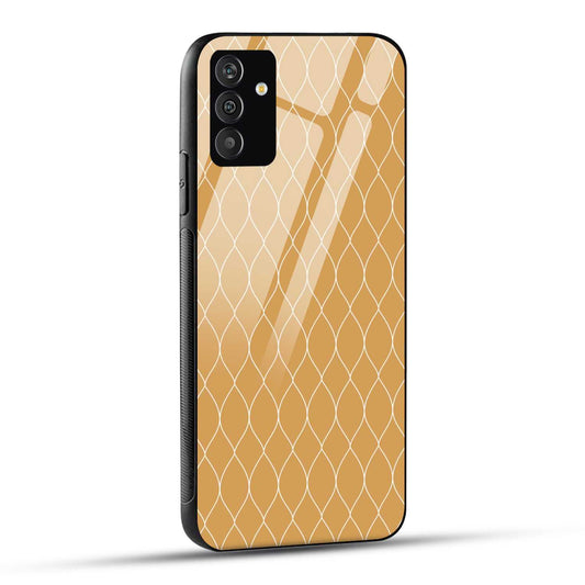Samsung Galaxy F54 Back Cover Fish Net Printed Glass Case