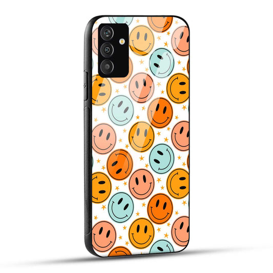 Samsung Galaxy F54 Back Cover Smile Please Printed Glass Case