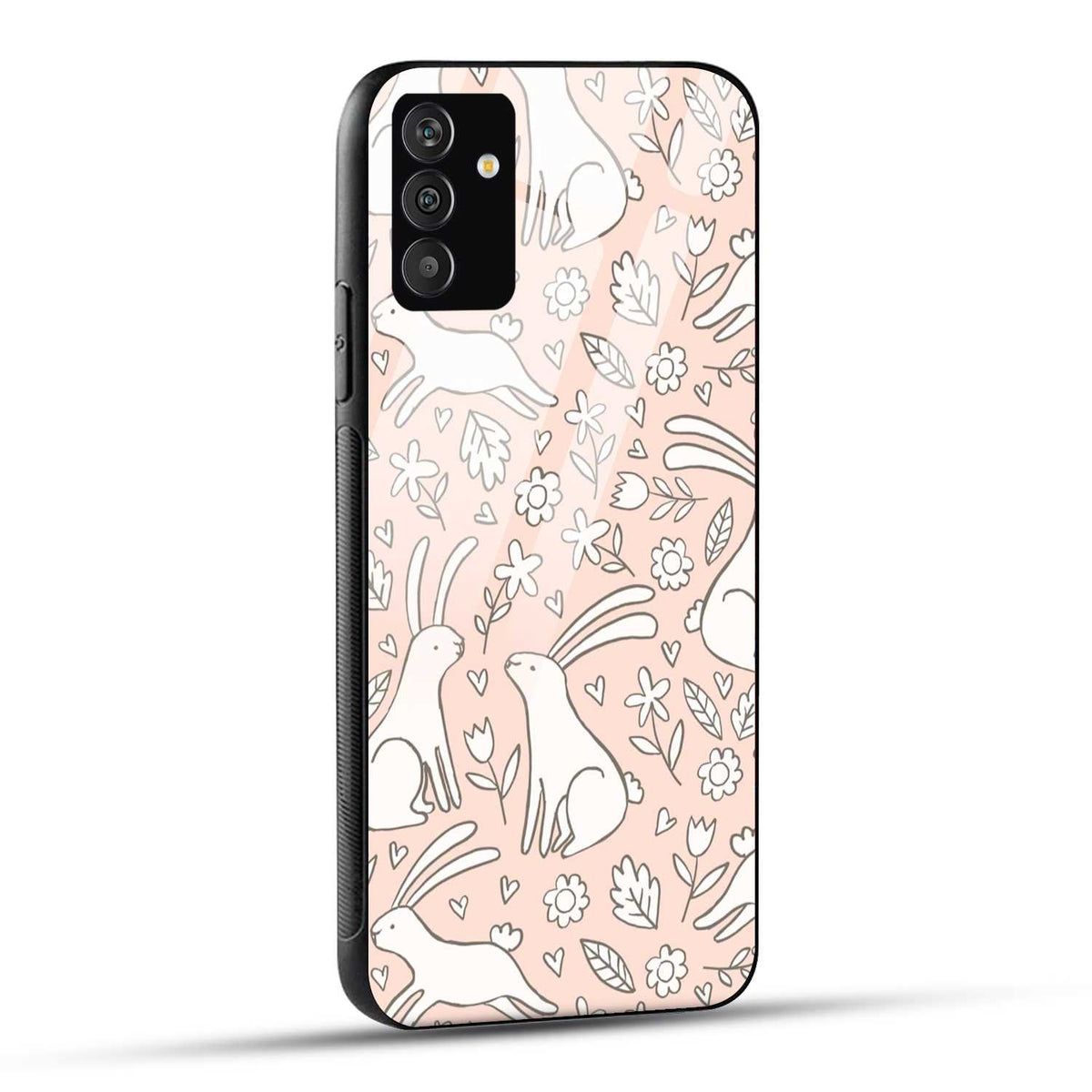 Samsung Galaxy A15 5G Back Cover Doodle Of Rabbit Printed Glass Case