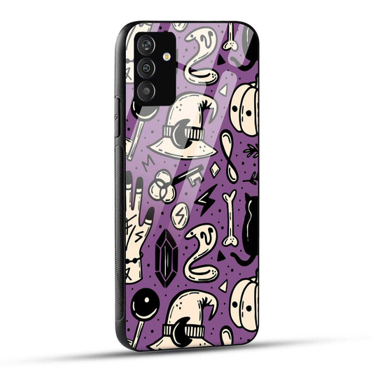 Samsung Galaxy A54 5G Back Cover Aethetic Texture Printed Glass Case