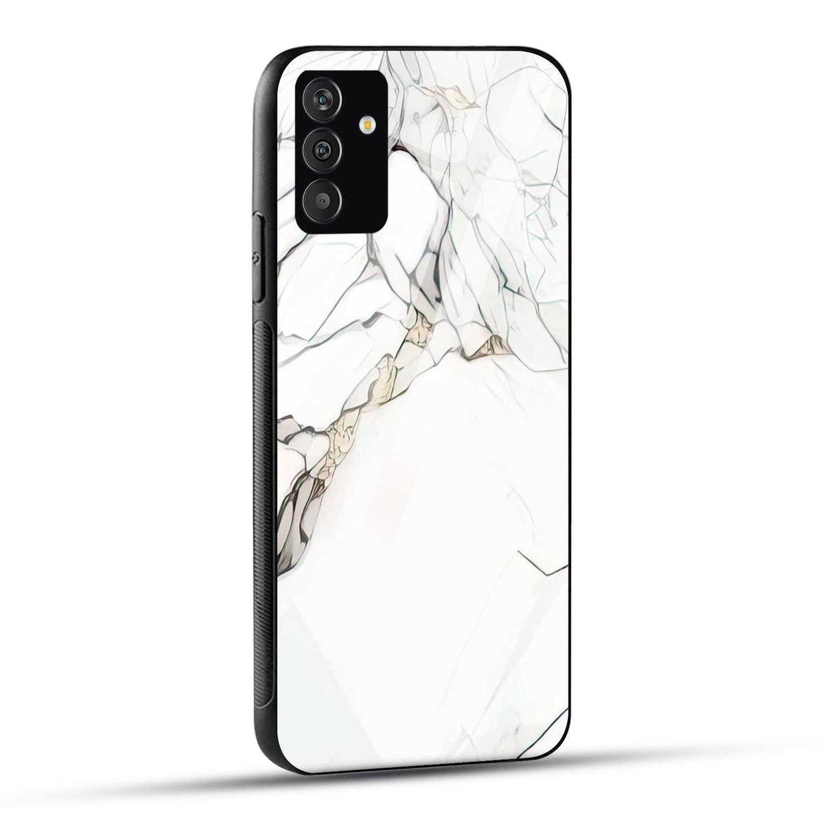 Samsung Galaxy S24 Plus 5G Back Cover Gray Marble Printed Glass Case