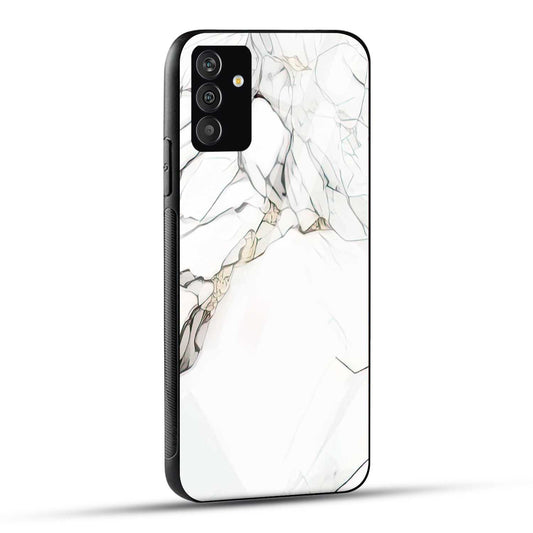 Samsung Galaxy S24 5G Back Cover Gray Marble Printed Glass Case