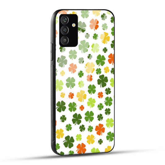 Samsung Galaxy S24 5G Back Cover Doodle Of Leaf Printed Glass Case