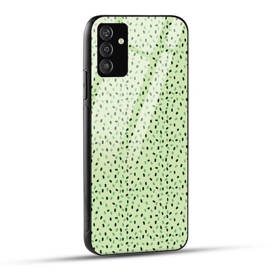 Samsung Galaxy A05s Back Cover Doodle Dots Black Printed Glass Case