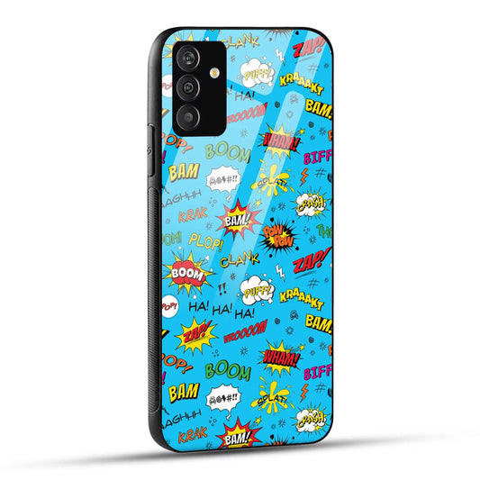 Samsung Galaxy A54 5G Back Cover Doodle Of Texts Printed Glass Case