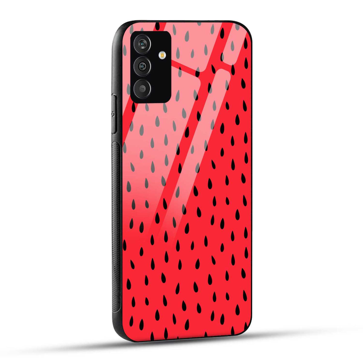 Samsung Galaxy A05s Back Cover Drops In Black Printed Glass Case