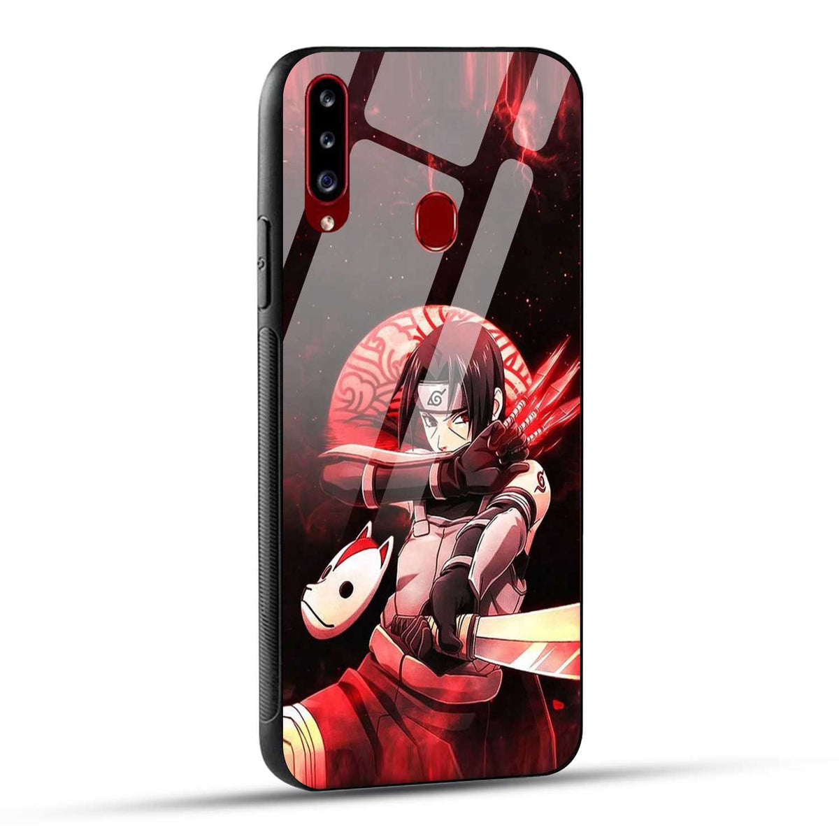 Samsung Galaxy A20s Back Cover Itachii Printed Glass Case