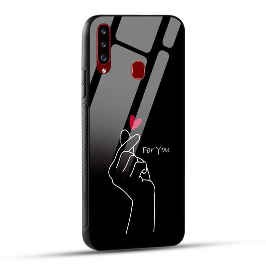 Samsung Galaxy A20s Back Cover For You Printed Glass Case