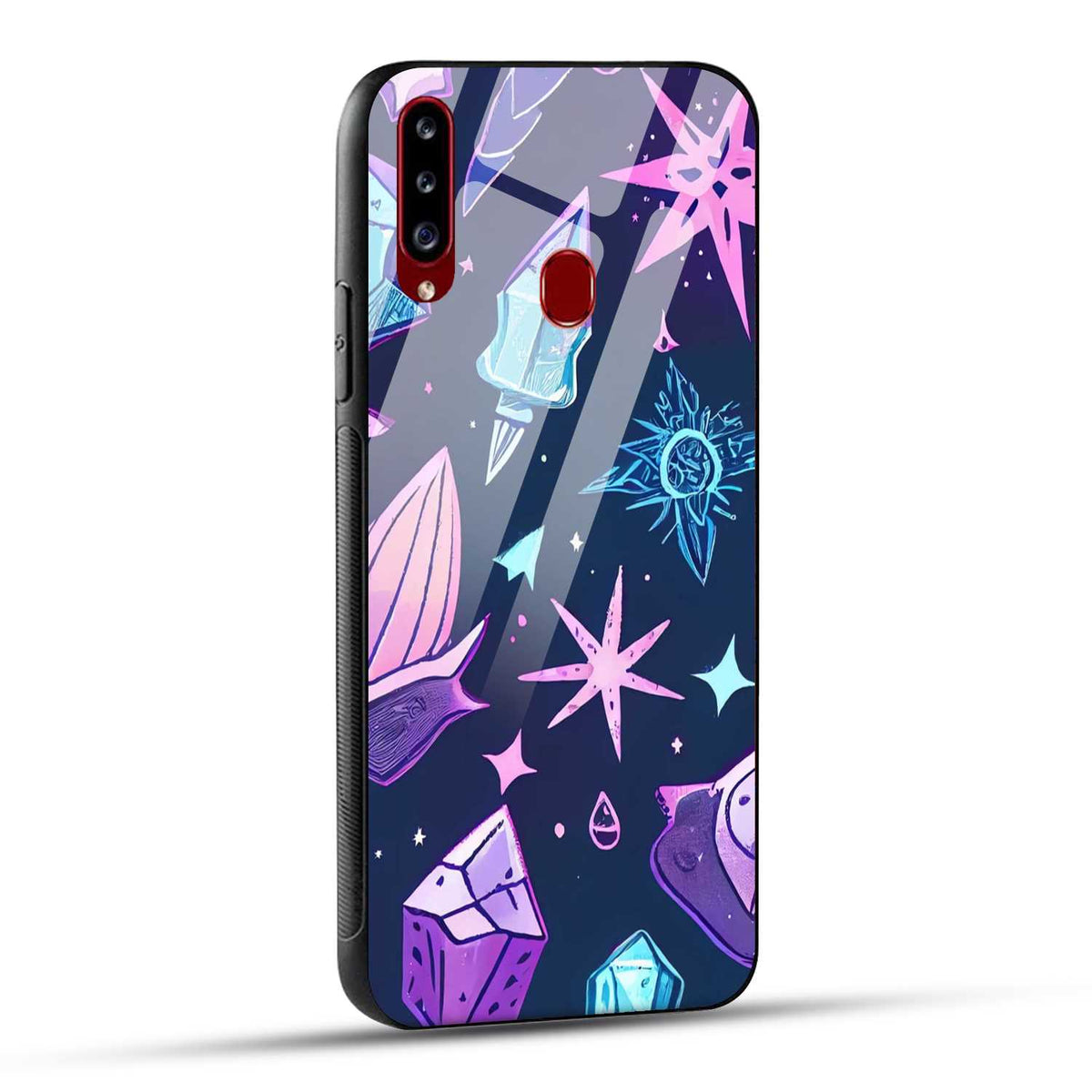 Samsung Galaxy A20s Back Cover Stones Of Ancestors Printed Glass Case