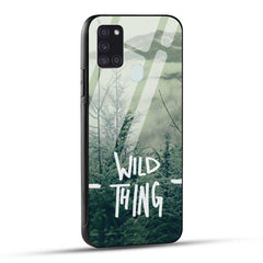 Samsung Galaxy A21s Back Cover Wild Thing Glass Case