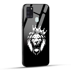 Samsung Galaxy A21s Back Cover King Crown Latest Trend Glass Case