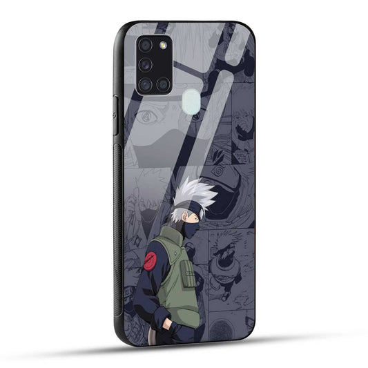 Samsung Galaxy A21s Back Cover Kakashii Printed Glass Case