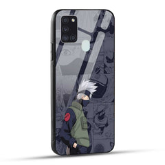 Samsung Galaxy A21s Back Cover Kakashii Printed Glass Case