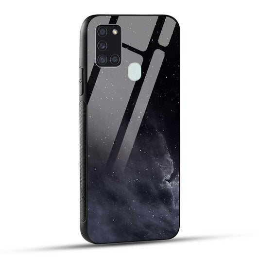 Samsung Galaxy A21s Back Cover Stars In The Dark Printed Glass Case