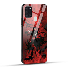Samsung Galaxy A21s Back Cover Akatsukii Printed Glass Case