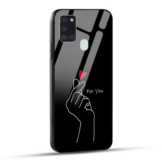 Samsung Galaxy A21s Back Cover For You Printed Glass Case