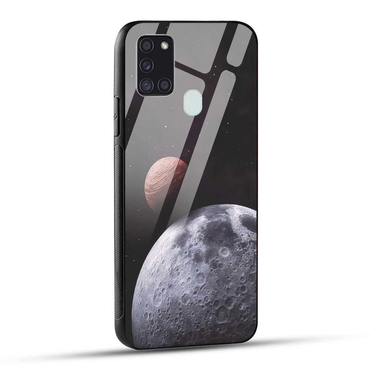 Samsung Galaxy A21s Back Cover Galaxy Space Printed Glass Case