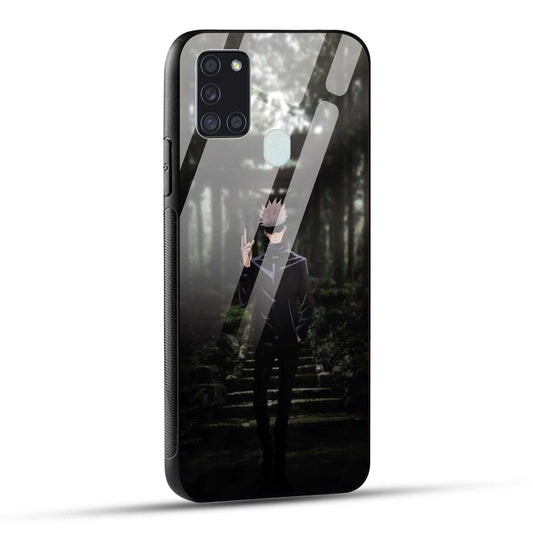 Samsung Galaxy A21s Back Cover Gojo Printed Glass Case